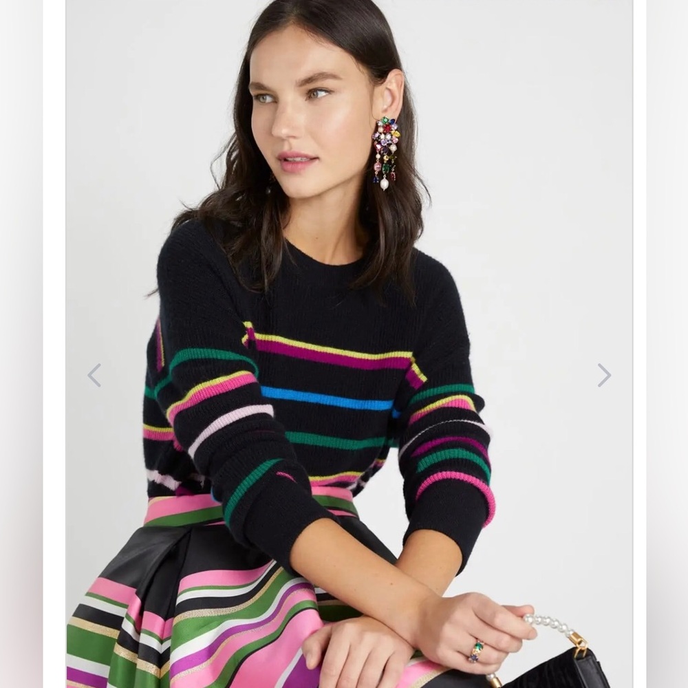 Kate Spade New York Striped Cashmere Sweater